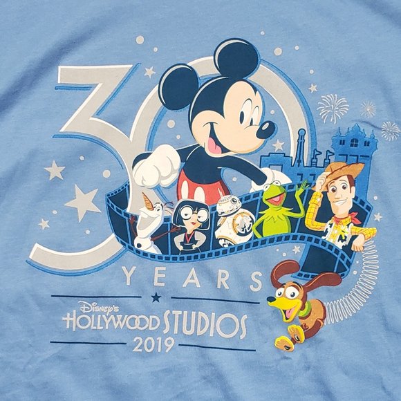DISNEY 30 YEARS HOLLYWOOD STUDIOS 2019 TEE - Picture 1 of 2